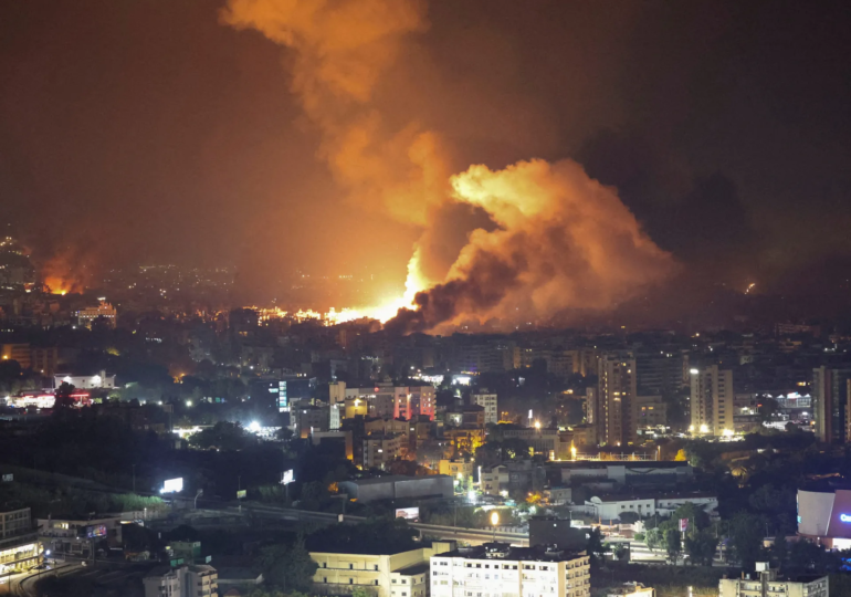 Israeli Airstrikes Hit Beirut, Targeting Hezbollah Command Center