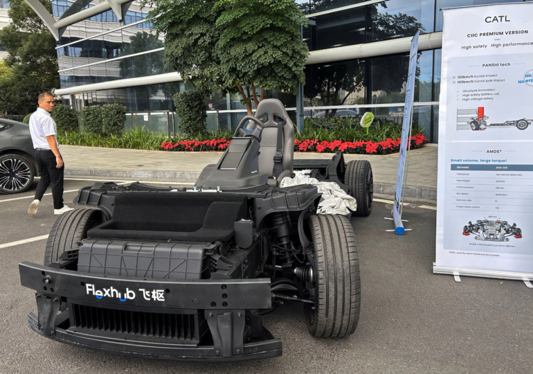 CATL Unveils “Bedrock” EV Chassis, Emphasizing Safety and Efficiency